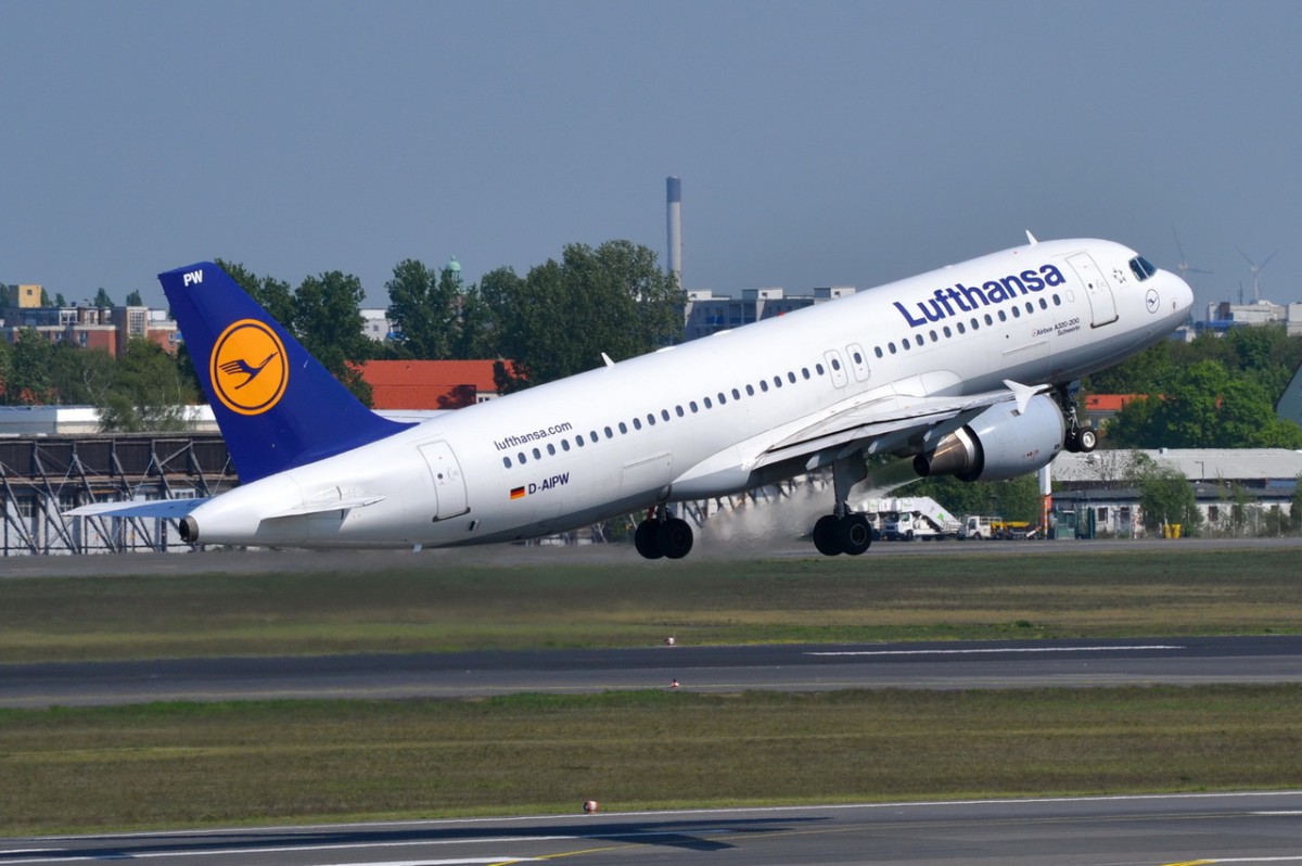 D-AIPW Lufthansa Airbus A320-211   in Tegel gestartet am 25.04.2014