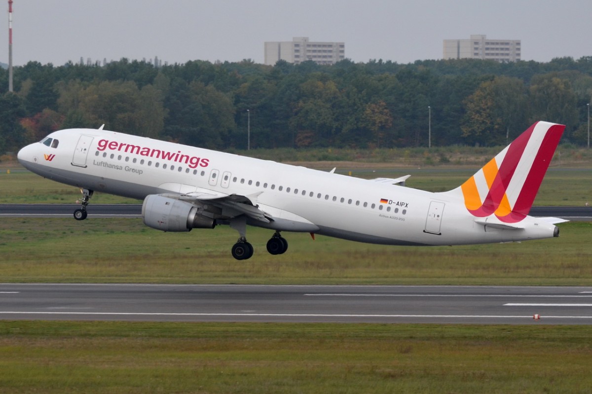 D-AIPX Germanwings Airbus A320-211  in Tegel gestartet am 14.10.2014