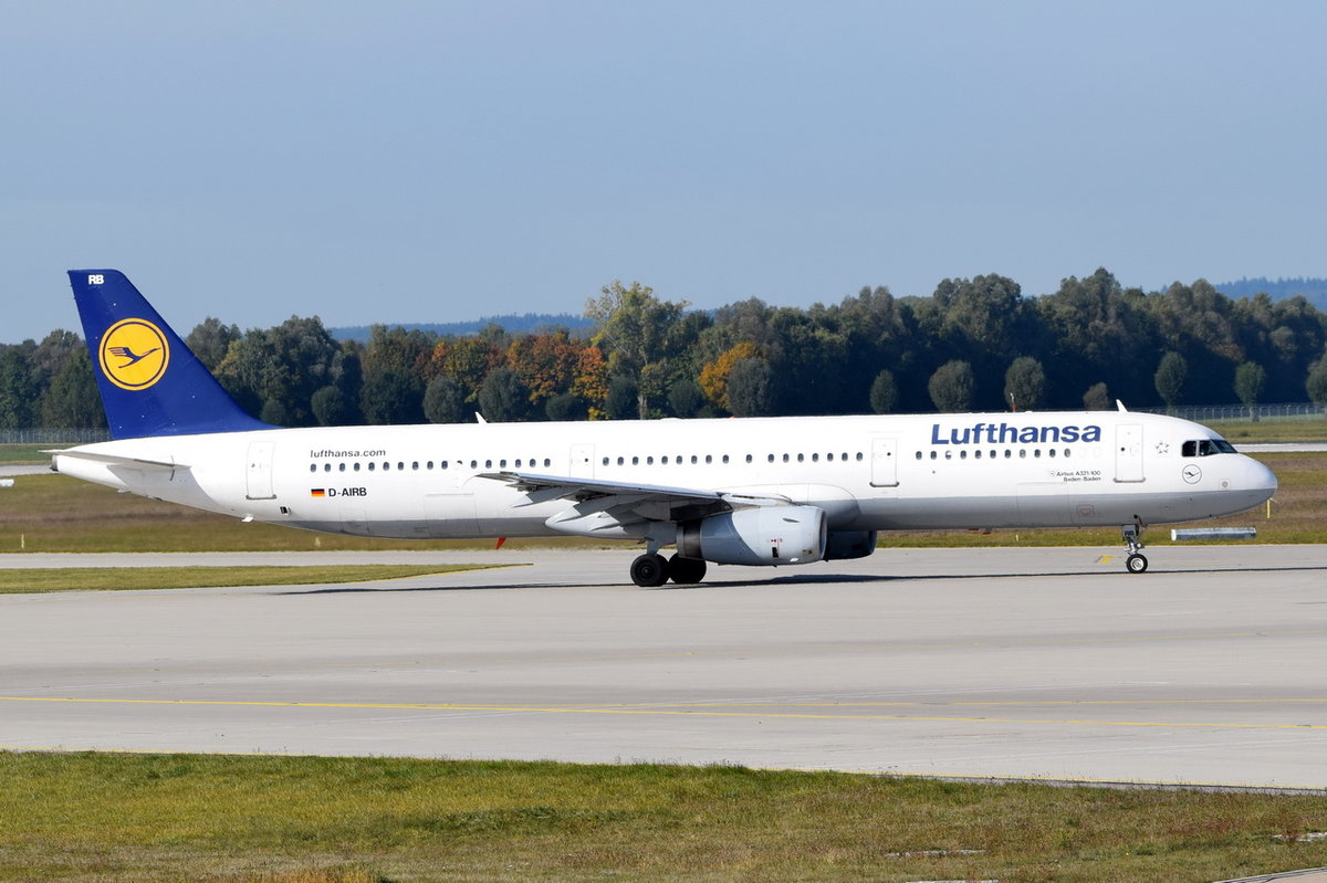 D-AIRB Lufthansa Airbus A321-131  Baden-Baden   , MUC  , 15.10.2016