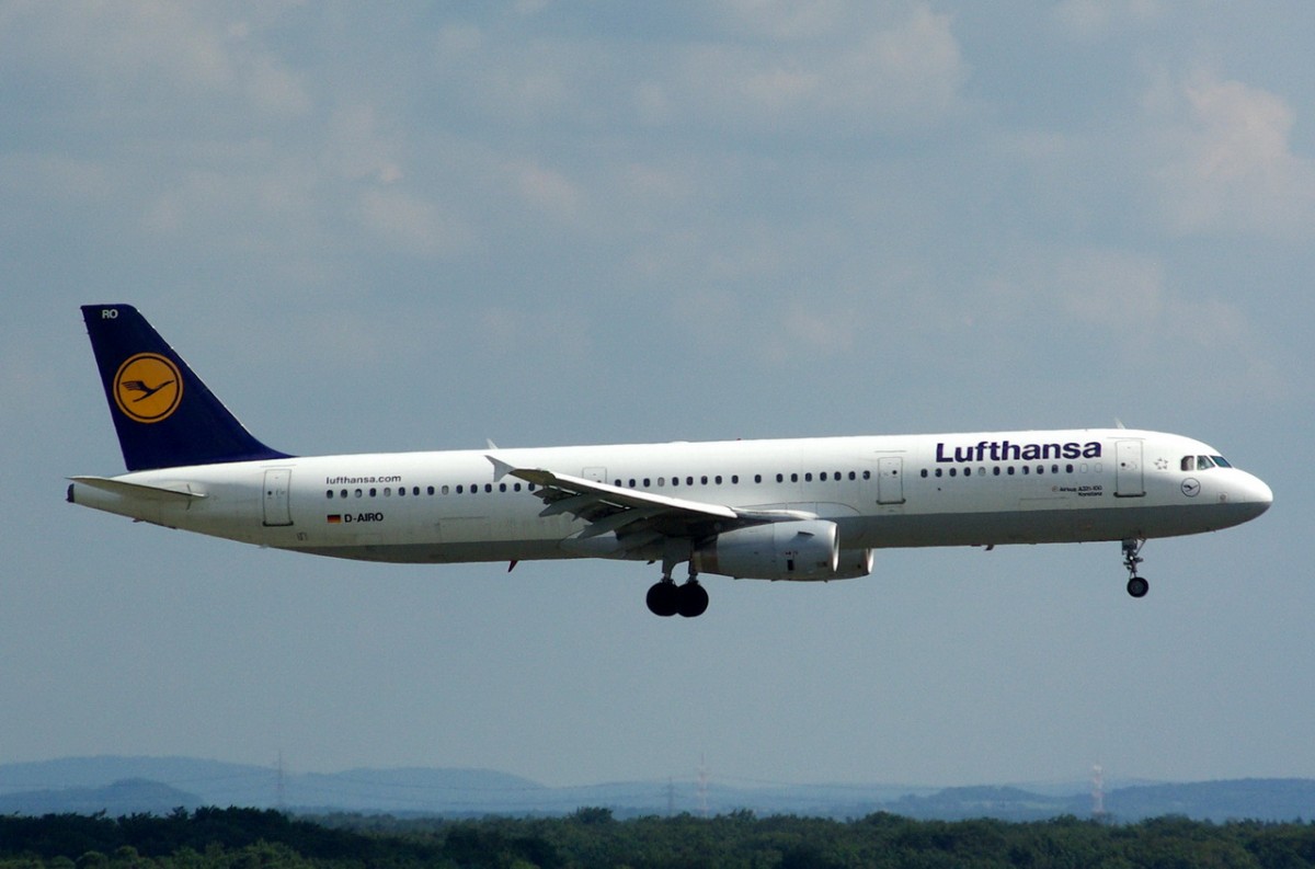 D-AIRO Lufthansa Airbus A321-131    Anflug auf Frankfurt am 15.07.2014