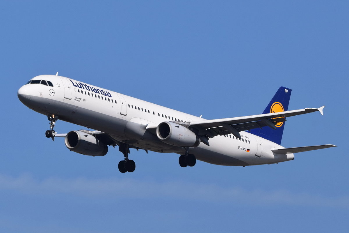 D-AIRU Lufthansa Airbus A321-131 Würzburg  , 30.03.2019 , MUC