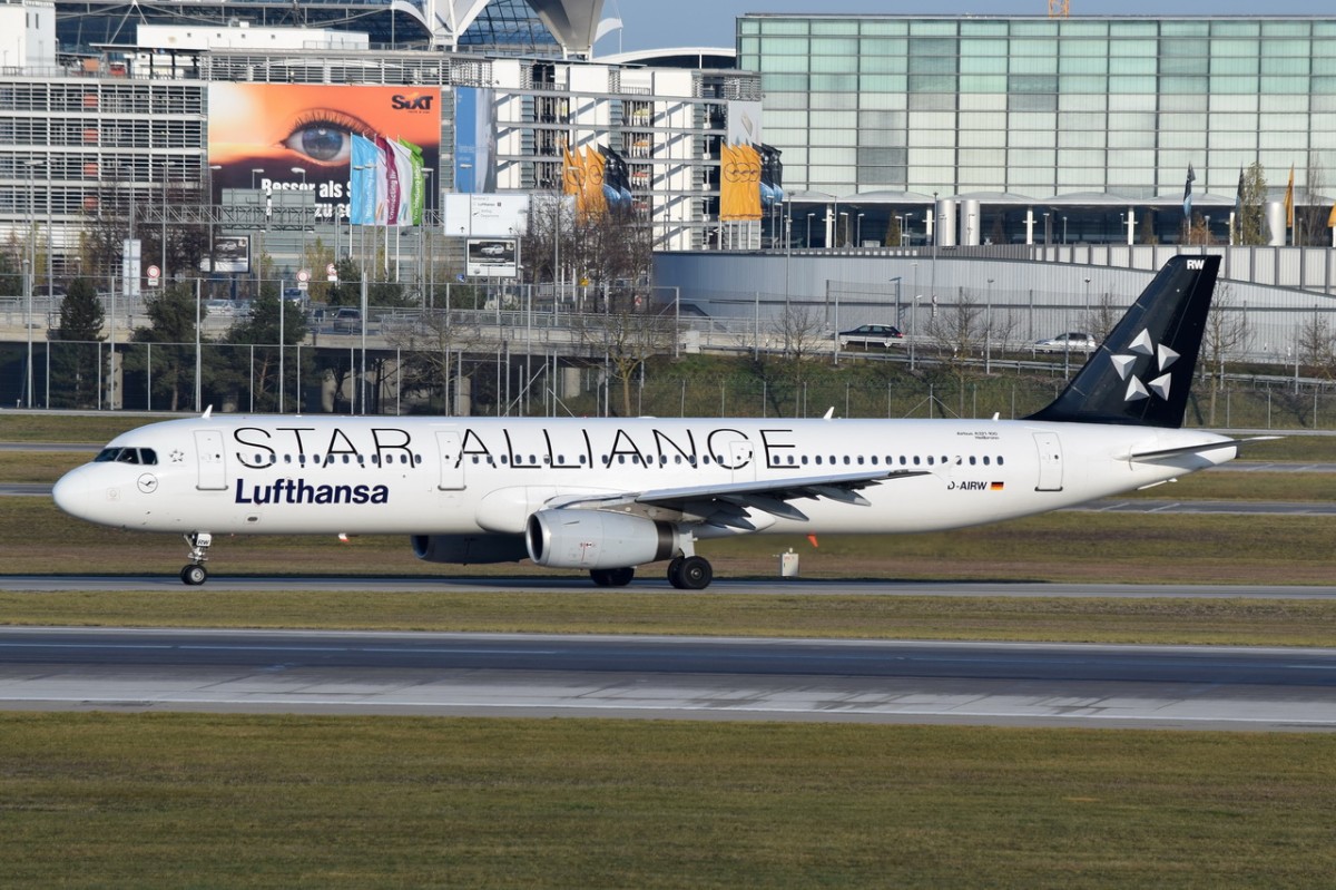 D-AIRW Lufthansa Airbus A321-131   Heilbronn   am Start in München am 13.12.2015