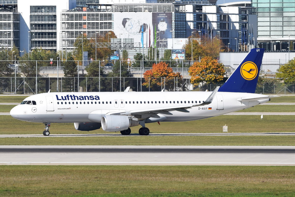 D-AIUY Lufthansa Airbus A320-214(WL), MUC , 12.10.2018