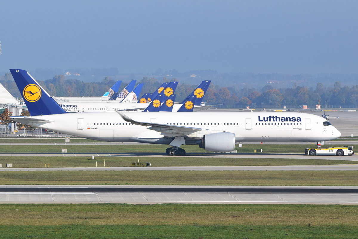 D-AIXD Lufthansa Airbus A350-941  Bonn  , MUC , 13.10.2018