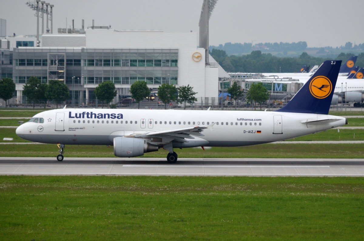 D-AIZJ Lufthansa Airbus A320-214  Herford  gelandet in München  14.05.2015
