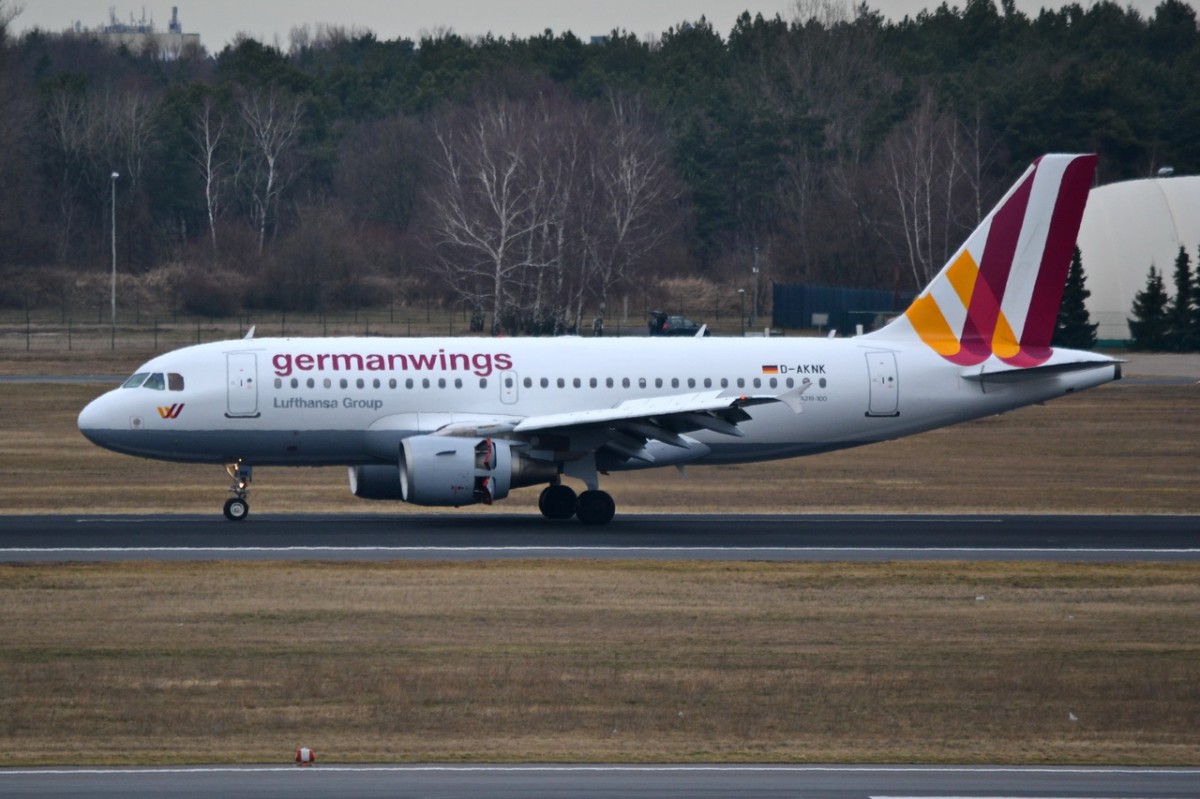 D-AKNK Germanwings Airbus A319-112    18.02.2014   Berlin-Tegel
