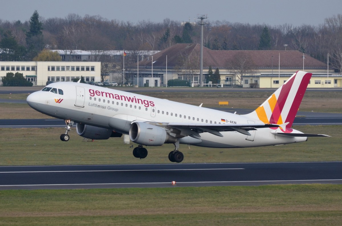 D-AKNL Germanwings Airbus A319-112   gestartet am 24.11.2015 in Tegel