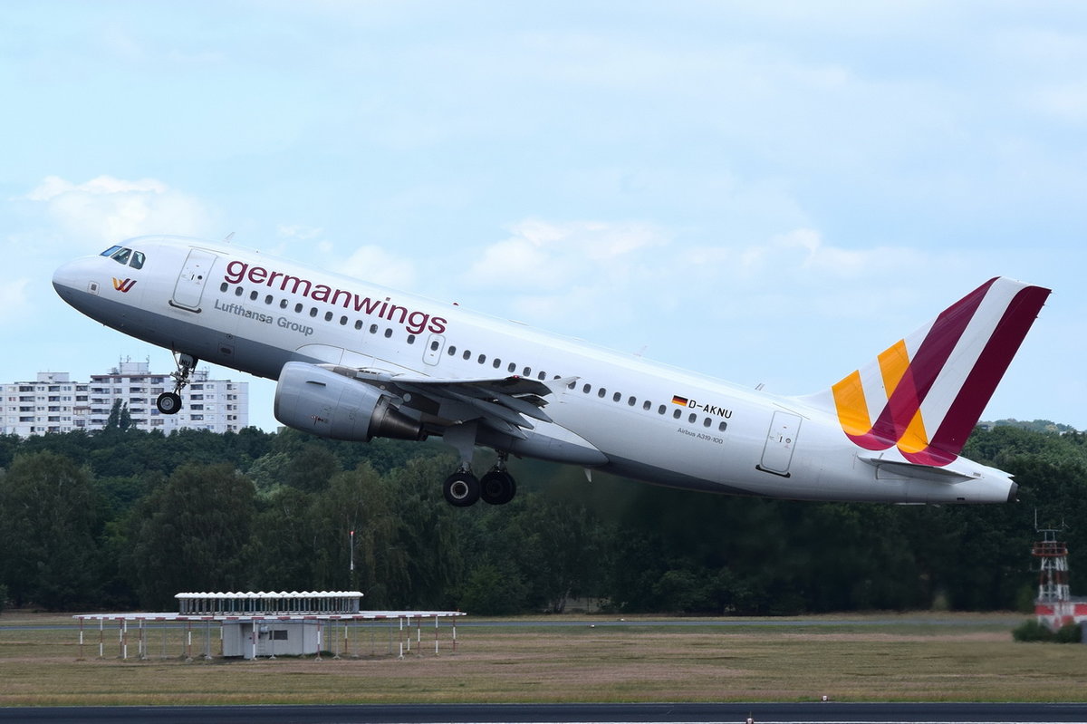 D-AKNU Germanwings Airbus A319-112   gestartet am 07.07.2016 in Tegel