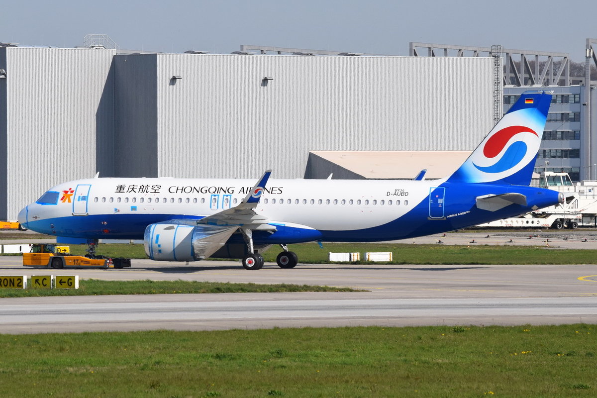 D-AUBD Chongqing Airlines Airbus  A320-251N , B-307S , MSN 8934 ,18.04.2019 , XFW
