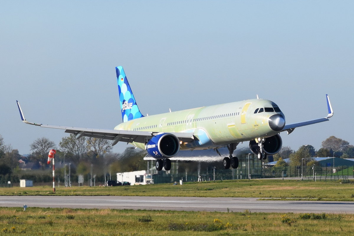 D-AVXU JetBlue Airways Airbus A321-271NX , N2029J , (MSN 9054) , XFW , 29.10.2019