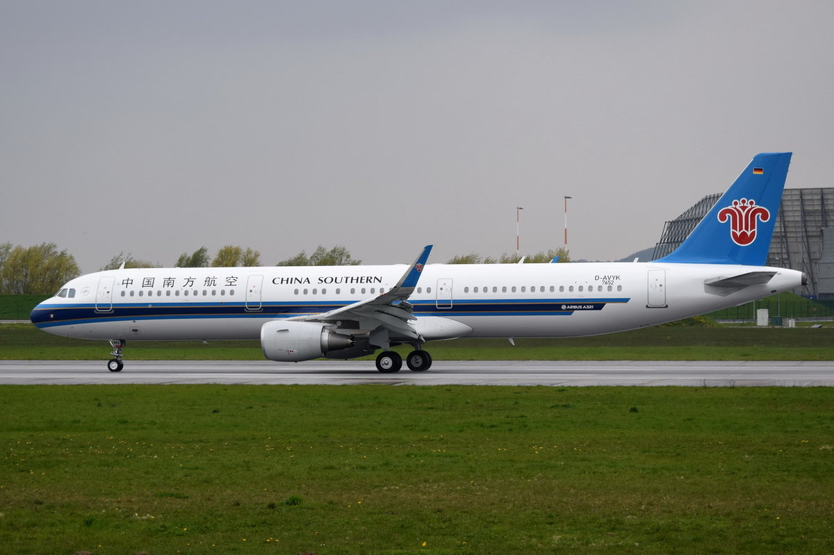 D-AVYK China Southern Airlines  Airbus A321-211(WL) MSN 7652  B-8966   , XFW  21.04.2017