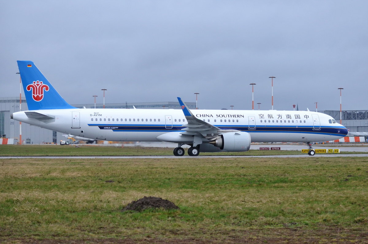D-AVYM China Southern Airlines Airbus A321-253N , B-303J ,  MSN 8631 , 11.03.2019 , XFW