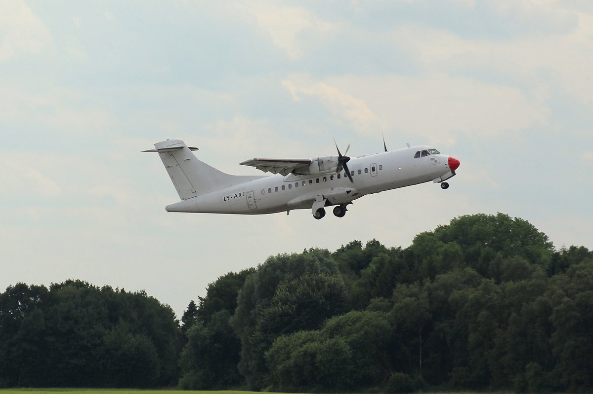 Danish Air Transport, LY-ARI, MSN 012A,ATR 42-300,03.07.2017, HAM-EDDH, Hamburg, Germany 