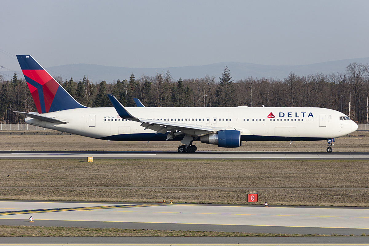 Delta Airlines, N174DN, Boeing, B767-332ER, 31.03.2019, FRA, Frankfurt, Germany 

