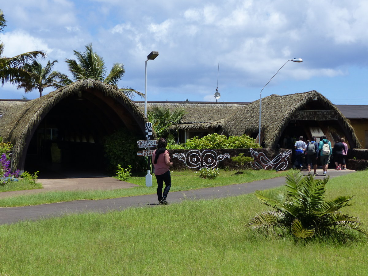 Der Ankunftsbereich des Aeropuerto Isla de Pascua - Rapa Niu (IPC), 1.1.2017