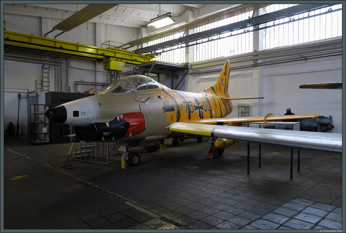 Die Fiat G-91R4 7500 der Luftwaffe ist im Museum für Luftfahrt in Technik in Wernigerode ausgestellt. (28.03.2016)