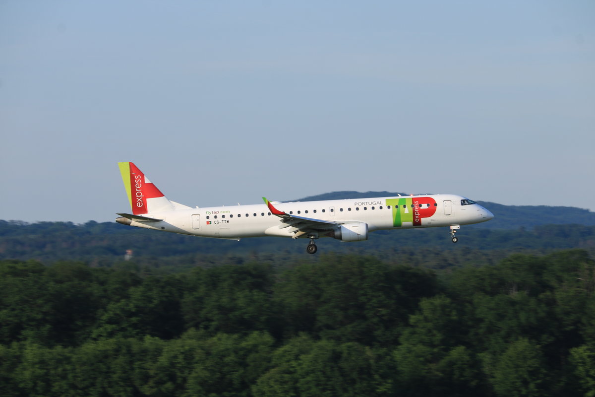E190, CS-TTW, TAP Portugal Express, Köln/Bonn, 1.6.2019