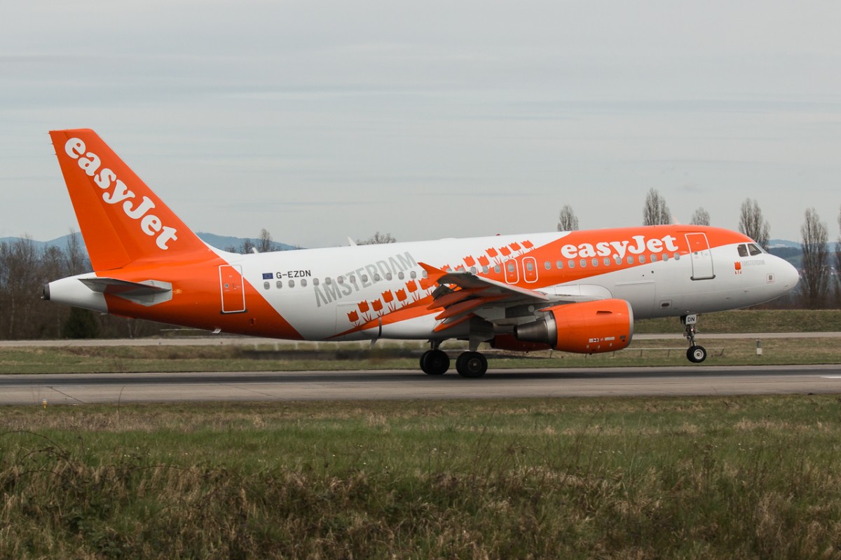 Easyjet , G-EZDN , A 319-111 , Euro Airport , 03.04.2015