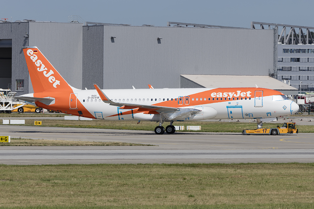 EasyJet, D-AVVW, ( later Reg.: G-UZHN ), Airbus, A320-251N, 22.08.2018, XFW, Finkenwerder, Germany



