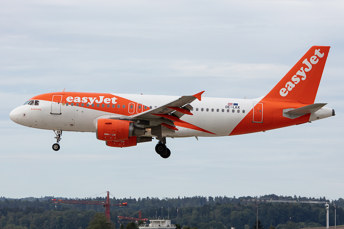 EasyJet Europe, OE-LKK, Airbus, A319-111, 17.08.2019, ZRH, Zürich, Switzerland

