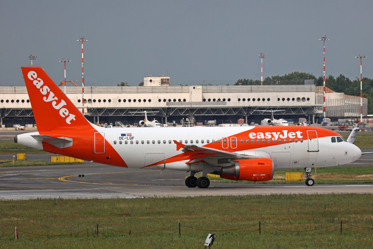 easyJet Europe, OE-LQF, Airbus A319-111, msn: 3844, 12.Juli 2023, MXP Milano Malpensa, Italy.