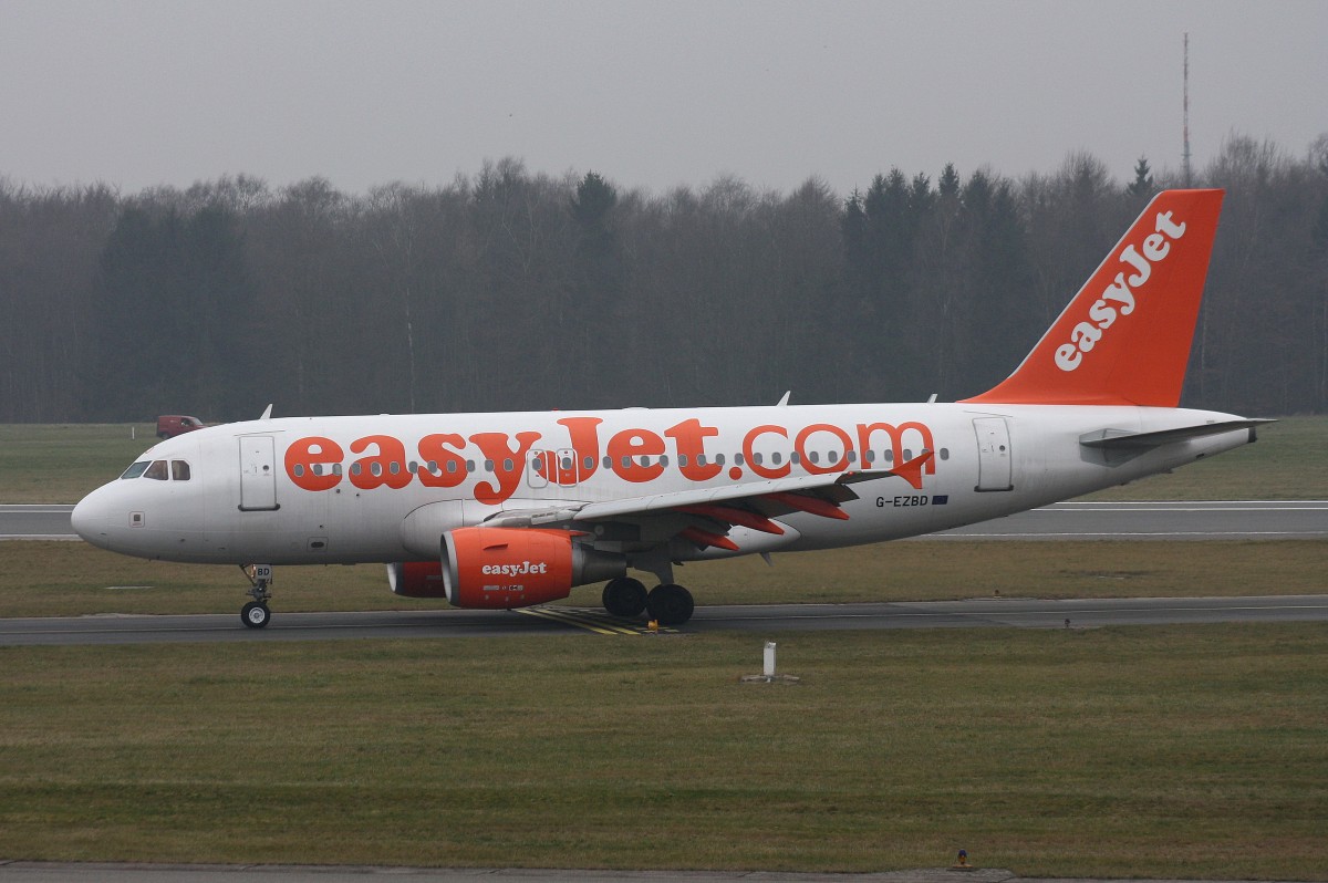 EasyJet, G-EZBD, (c/n 2873), Airbus A 319-111, 16.02.2015, HAM-EDDH, Hamburg, Germany 