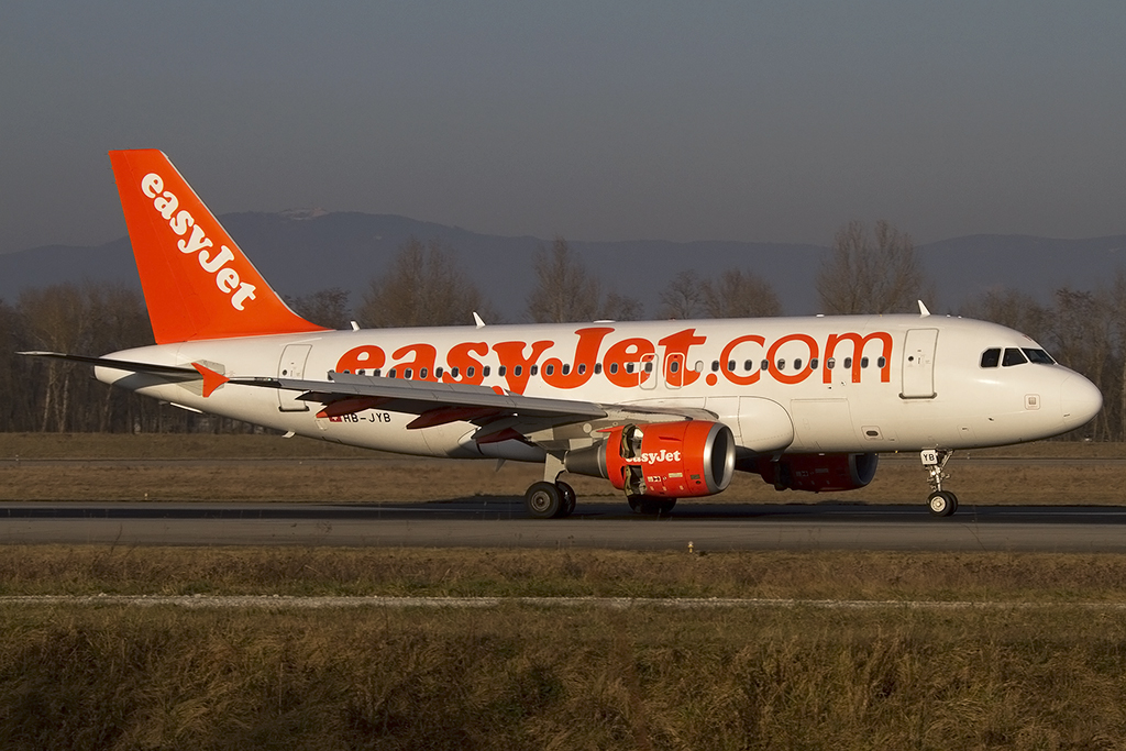 EasyJet, HB-JYB, Airbus, A319-111, 12.02.2015, BSL, Basel, Switzerland 



