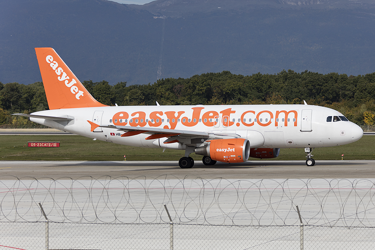 EasyJet, HB-JYG, Airbus, A319-111, 24.09.2017, GVA, Geneve, Switzerland 




