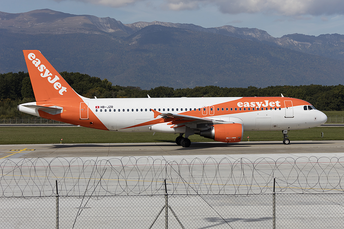 EasyJet, HB-JZR, Airbus, A319-111, 24.09.2017, GVA, Geneve, Switzerland 



