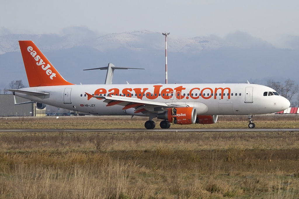 EasyJet, HB-JZY, Airbus, A320-214, 18.01.2015, BSL, Basel, Switzerland 




