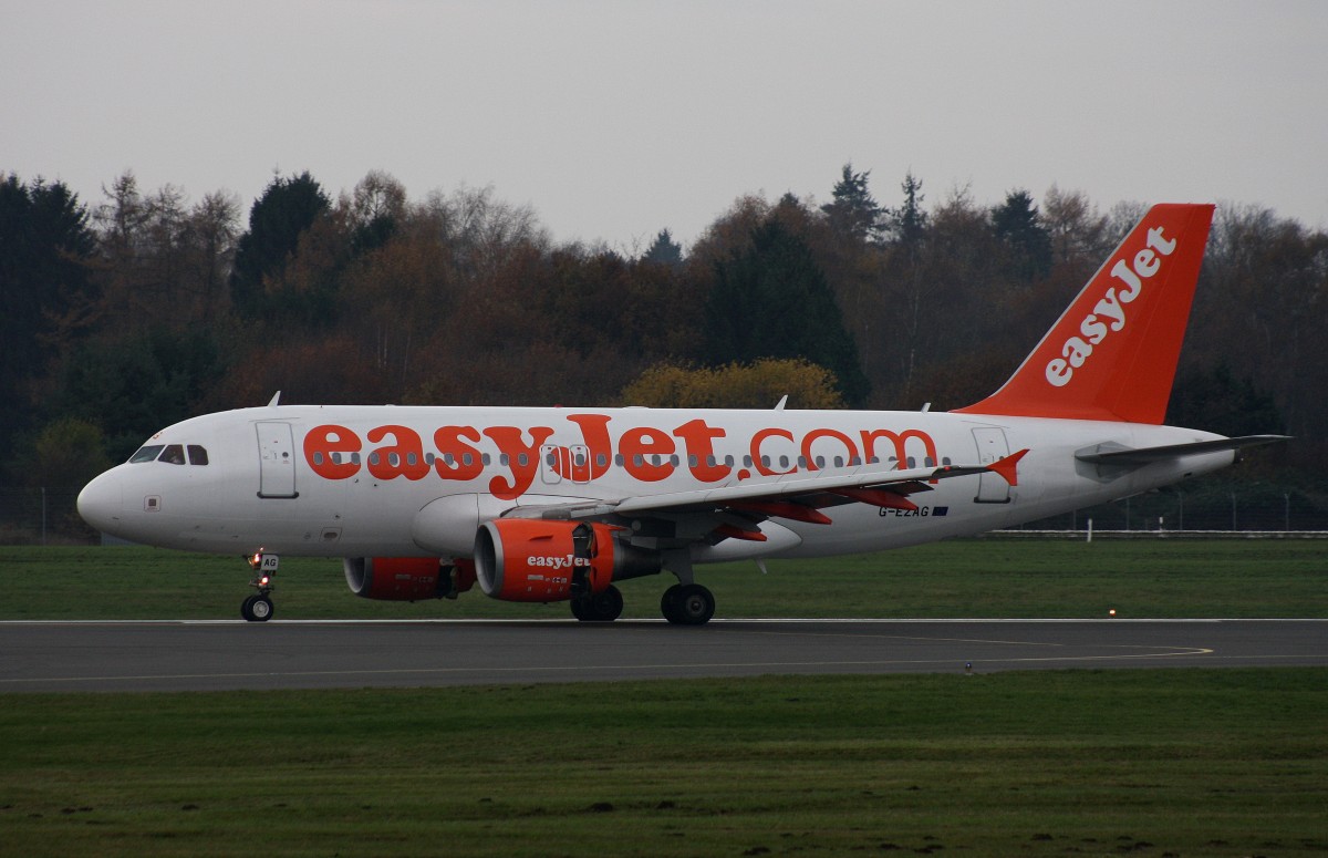 EasyJet,G-EZAG,(c/n 2727),Airbus A319-111,22.11.2014,HAM-EDDH,Hamburg,Germany