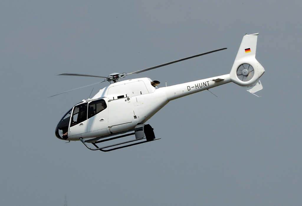 EC 120 B D-HUNT, S/N 1542 beim Abflug von Bonn-Hangelar - 03.06.2014