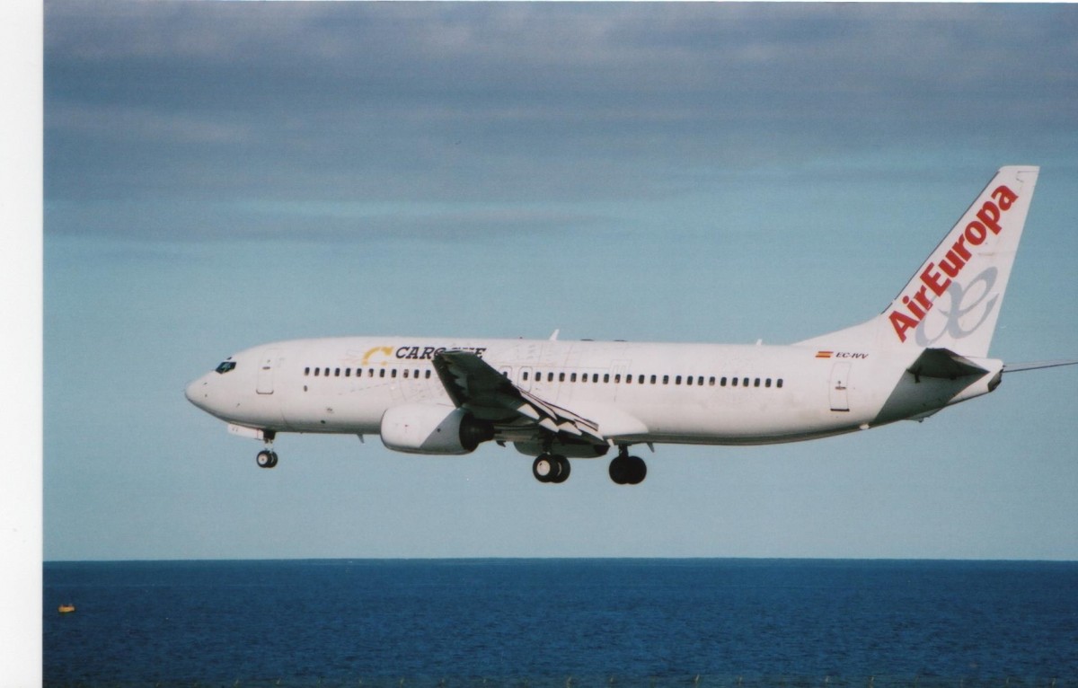 EC-IVV, Boeing 738, MSN: 28323, LN: 625, Air Europa (Caroche Livery), Arrecife Lanzarote Airport, 29/09/2007.