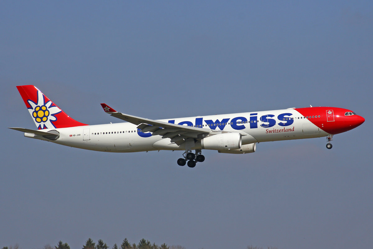 Edelweiss Air, HB-JHR, Airbus A330-343E,  Chäserrugg , 25.März 2017, ZRH Zürich, Switzerland.