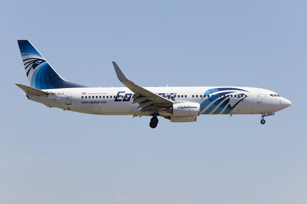 Egypt Air, SU-GCZ, Boeing, B737-866, 30.04.2017, FCO, Roma, Italy



