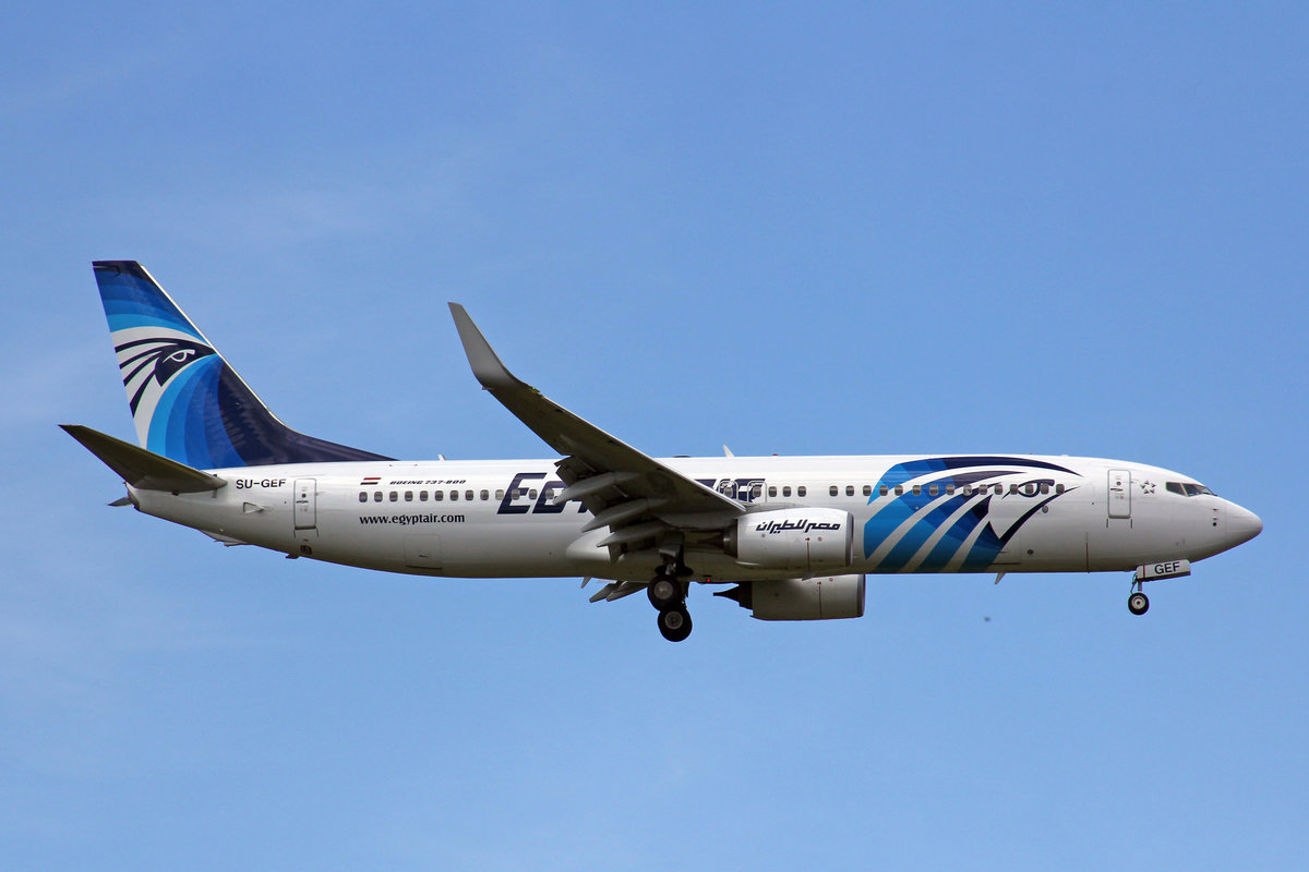 Egyptair, SU-GEF, Boeing 737-866, 21.Mai 2017, FRA Frankfurt am Main, Germany.