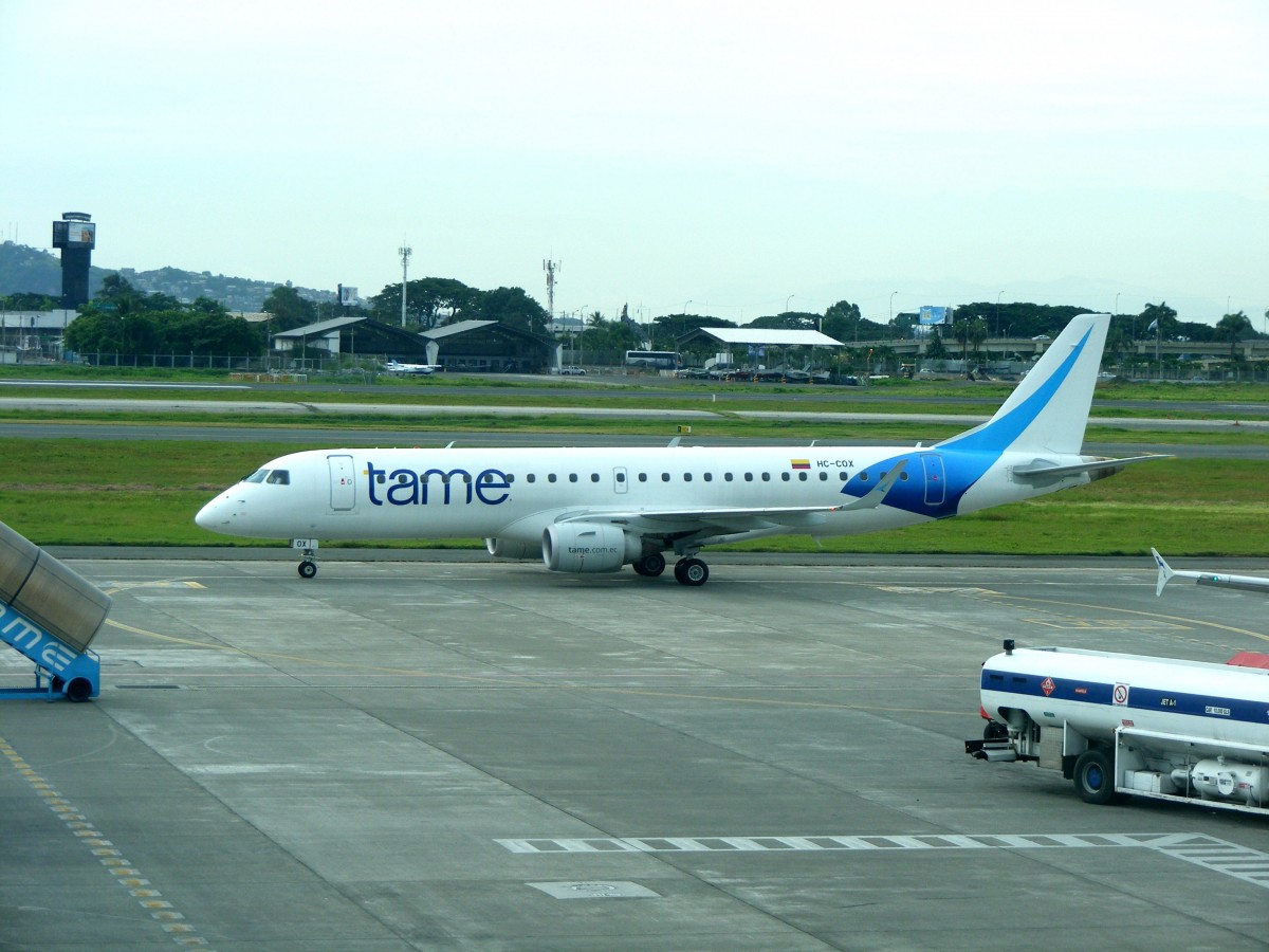 Embraer ERJ-190-100IGW, HC-COX, TAME Ecuador, Airport Guayaquil (GYE), 19.3.2014