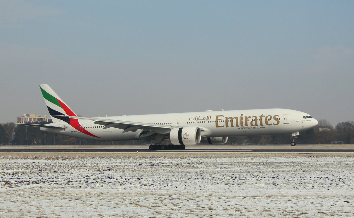 Emirates, A6-ECF, MSN 35574, Boeing 777-31H(ER), 04.03.2018, HAM-EDDH, Hamburg, Germany 