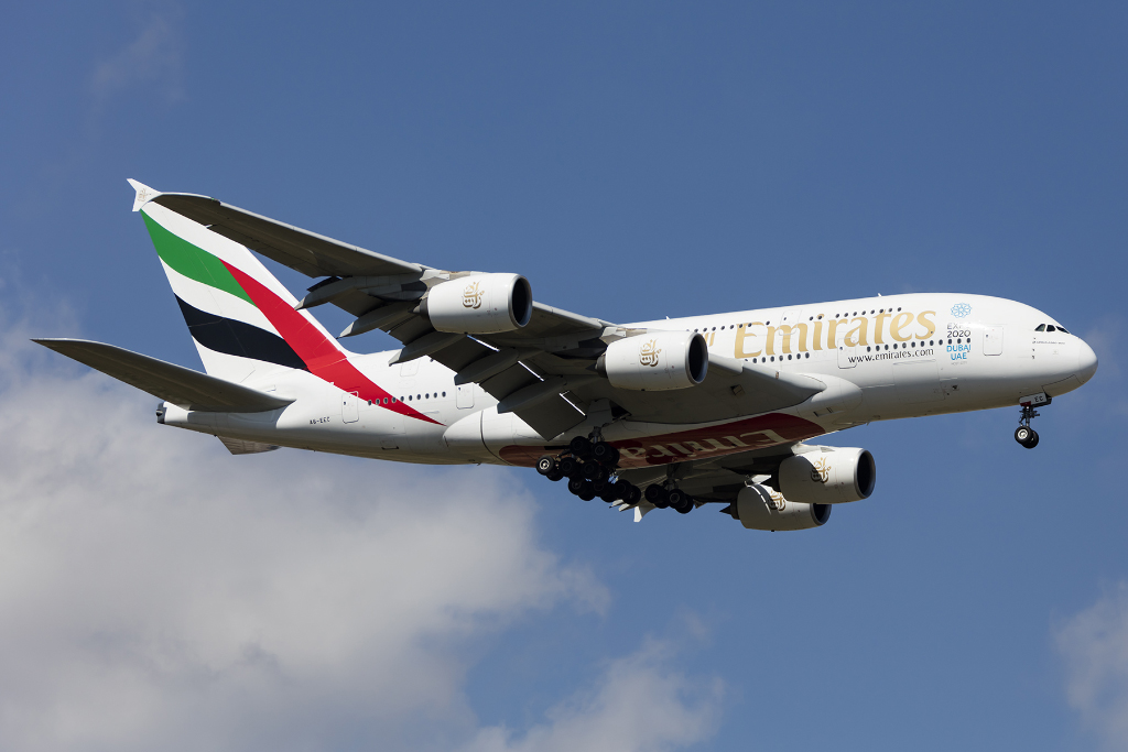 Emirates, A6-EEC, Airbus, A380-861, 20.09.2015, BCN, Barcelona, Spain 




