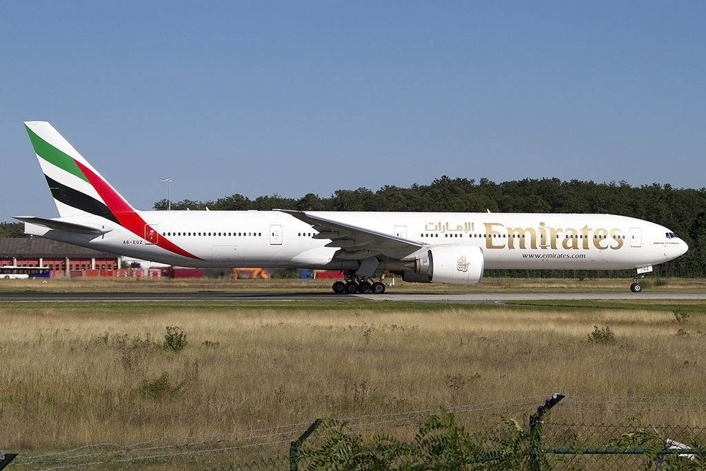 Emirates, A6-EGZ, Boeing, B777-31H-ER, 05.09.2013, FRA, Frankfurt, Germany 




