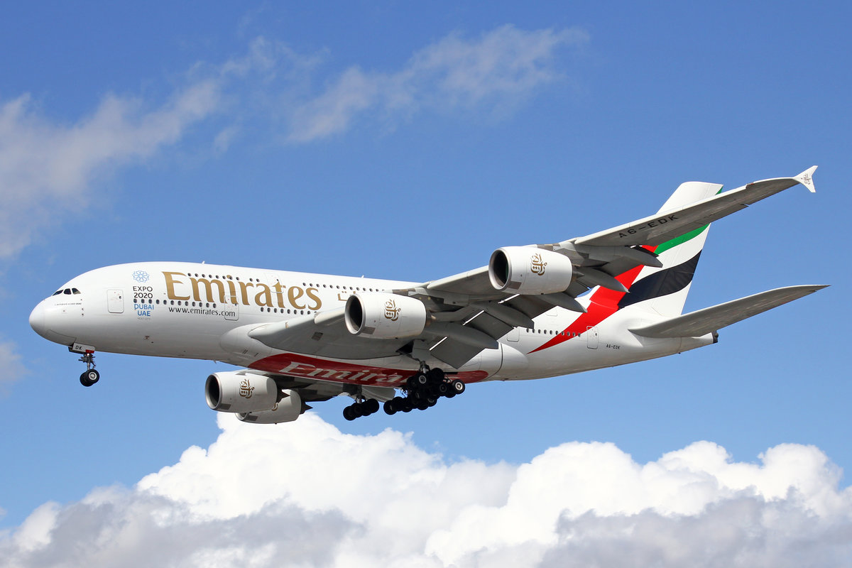 Emirates Airlines, A6-EDK, Airbus A380-861, 01.Juli 2016, LHR London Heathrow, United Kingdom.