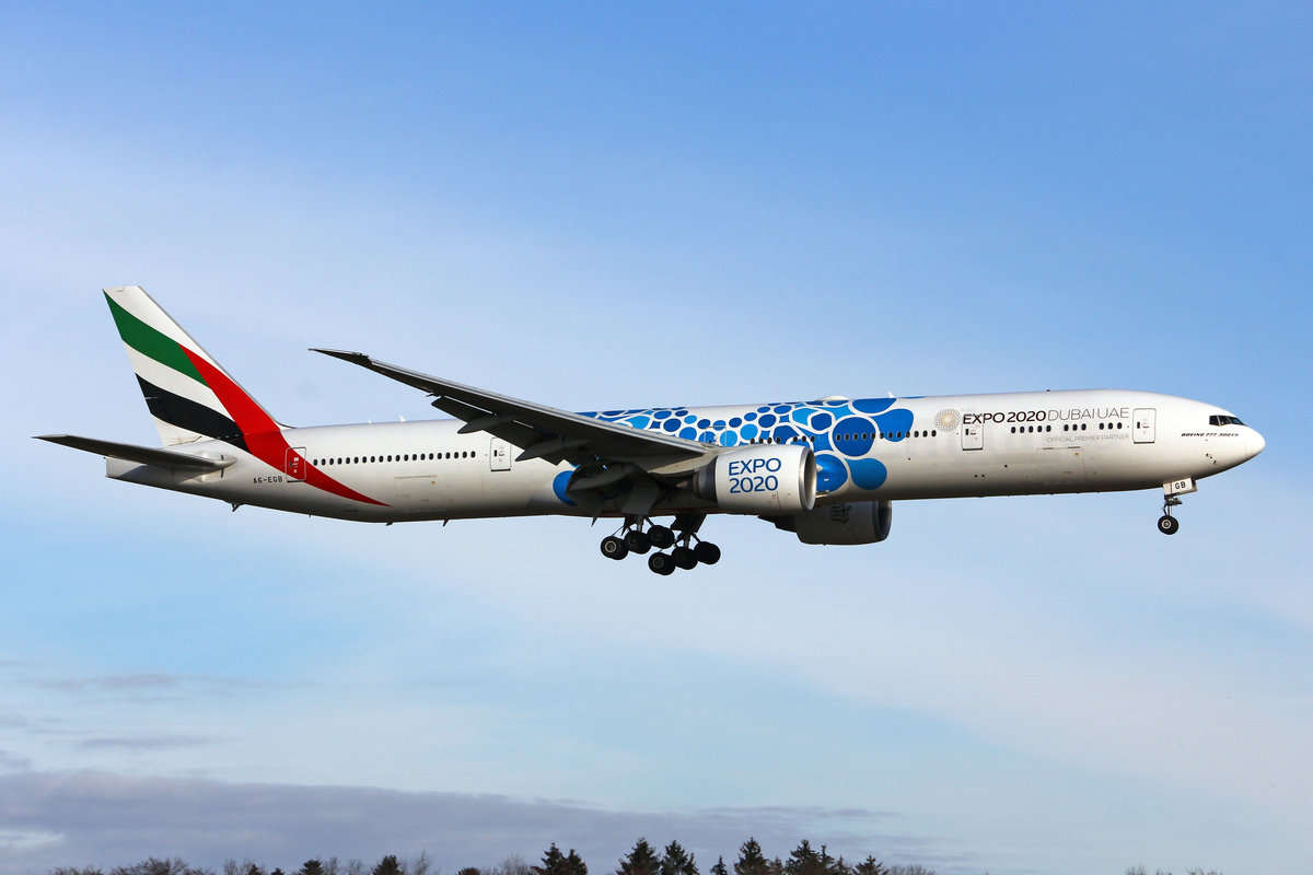 Emirates Airlines, A6-EGB, Boeing 777-31HER, msn: 38985/929, 26.Dezember 2020, ZRH Zürich, Switzerland.
