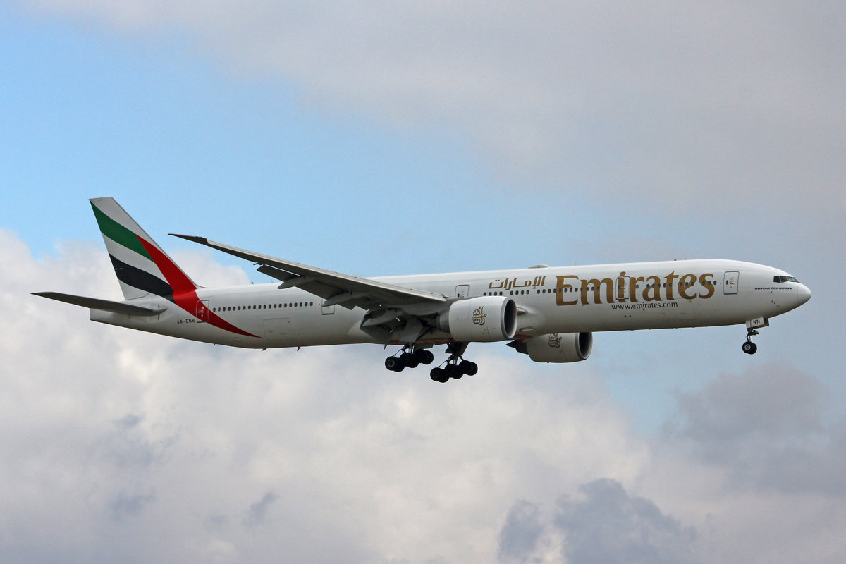 Emirates Airways, A6-ENN, Boeing 777-31HER, msn: 41360/1177, 20.März 2021, ZRH Zürich, Switzerland.
