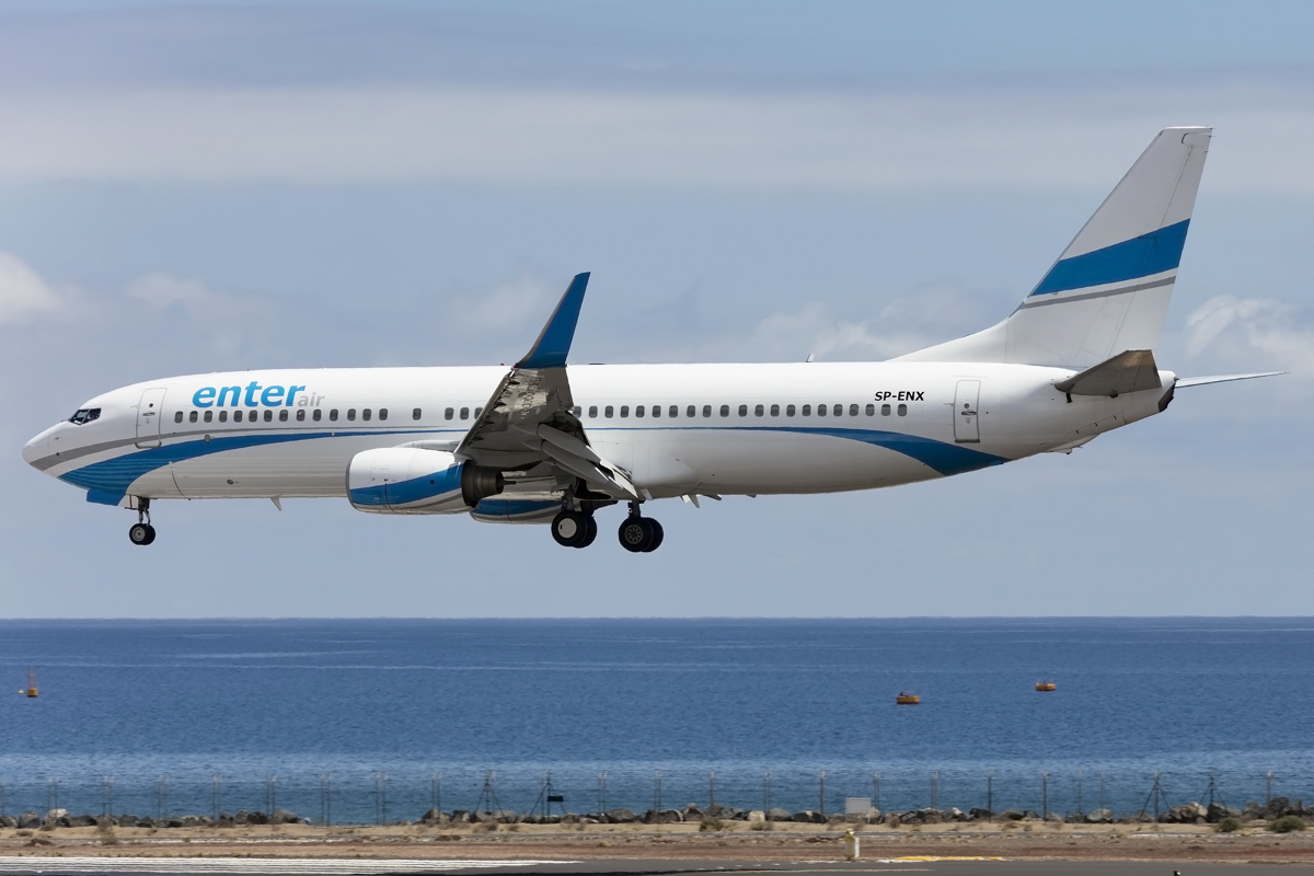 Enter Air, SP-ENX, Boeing, B737-8Q8, 17.04.2016, ACE, Arrecife, Spain 



