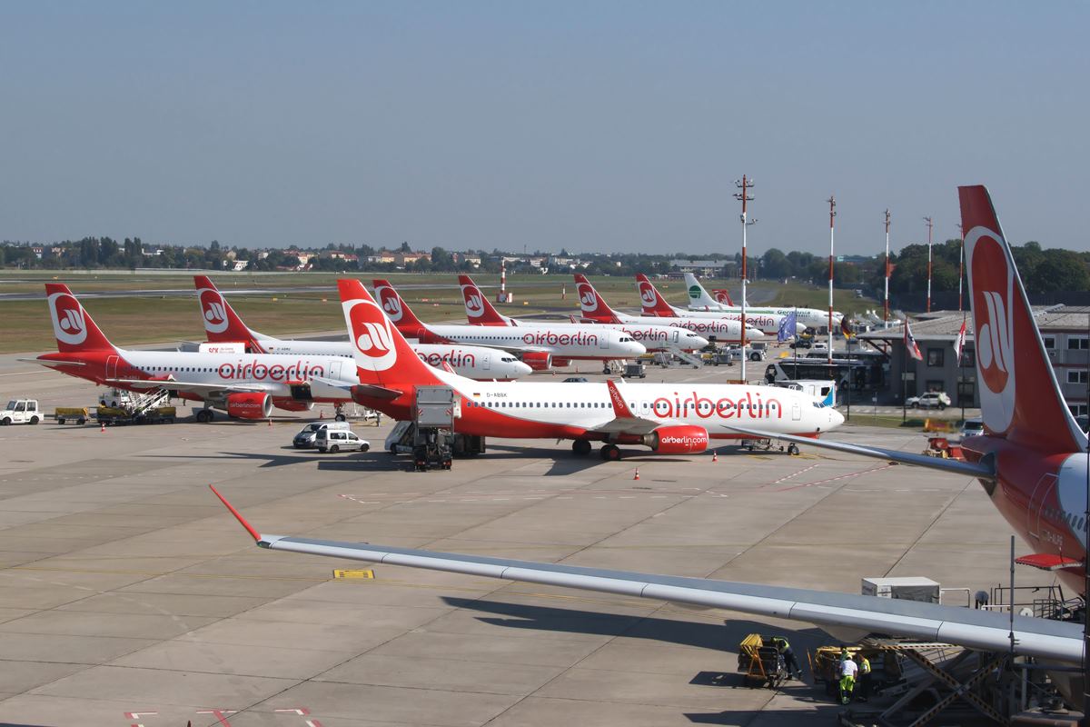 Es war einmal.... Blick auf's Vorfeld des Terminal C in Berlin Tegel am 18.09.2014