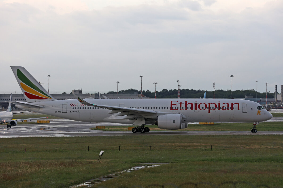 Ethiopian Airlines, ET-AWO, Airbus A350-941, msn: 345,  Sao Paulo , 12.Juli 2023, MXP Milano Malpensa, Italy.