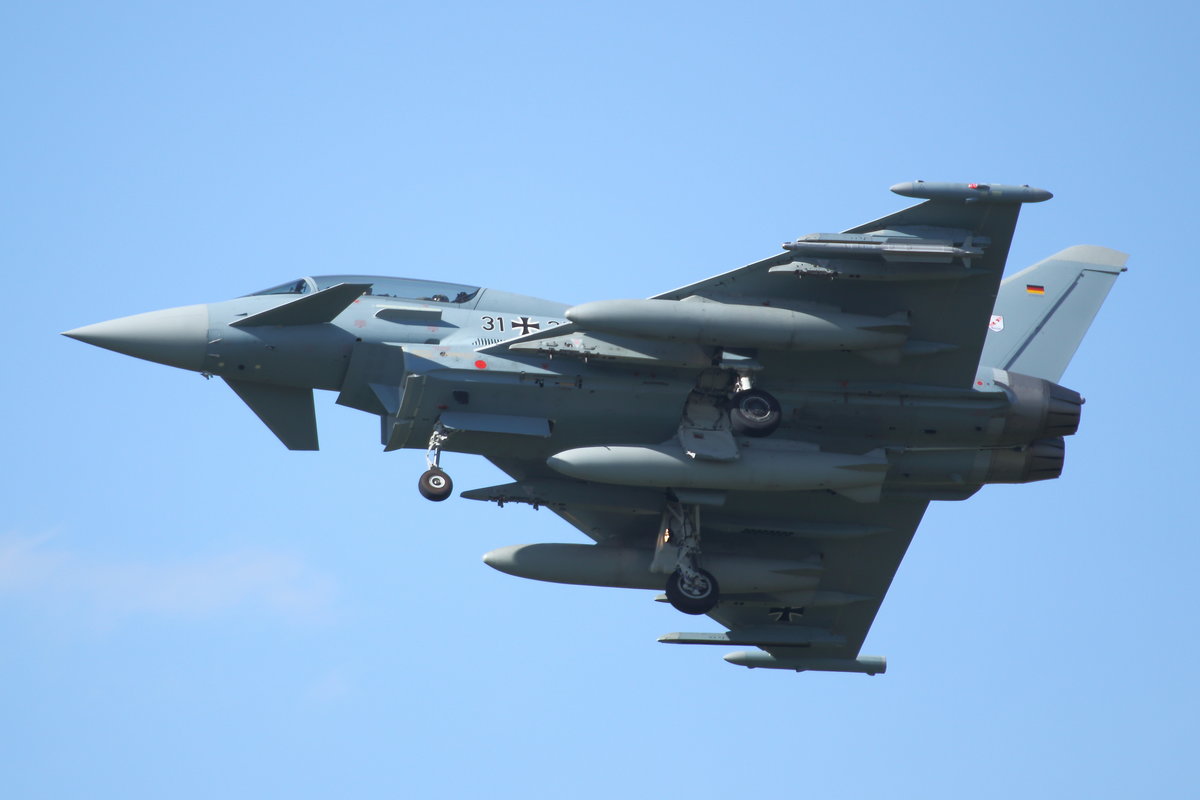 Eurofighter EF-2000 Typhoon, 31+27, German Air Force. Nörvenich, 27.08.2020