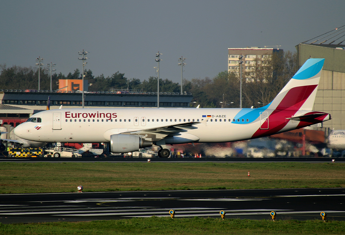 Eurowings, Airbus A 320-216, D-ABZE, TXL, 19.04.2019