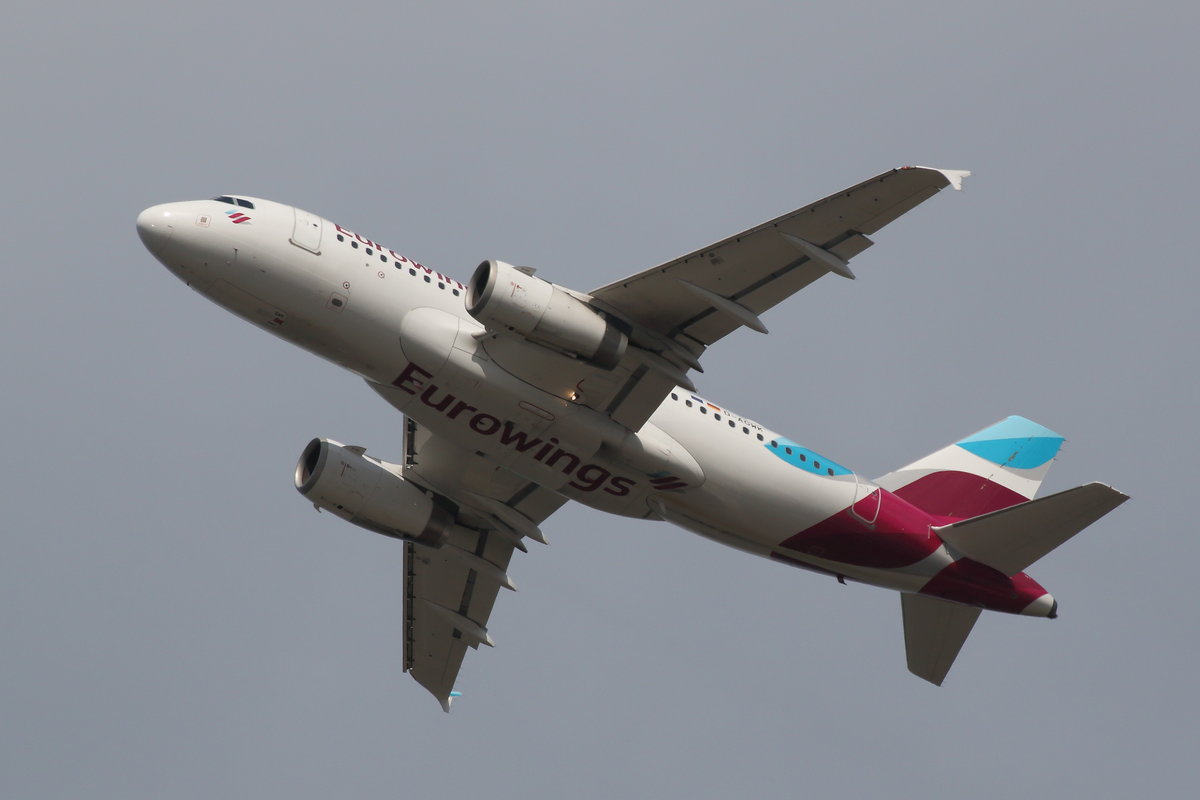 Eurowings, Airbus A319-132, D-AGWK. Köln-Bonn (CGN/EDDK) am 07.07.2019.