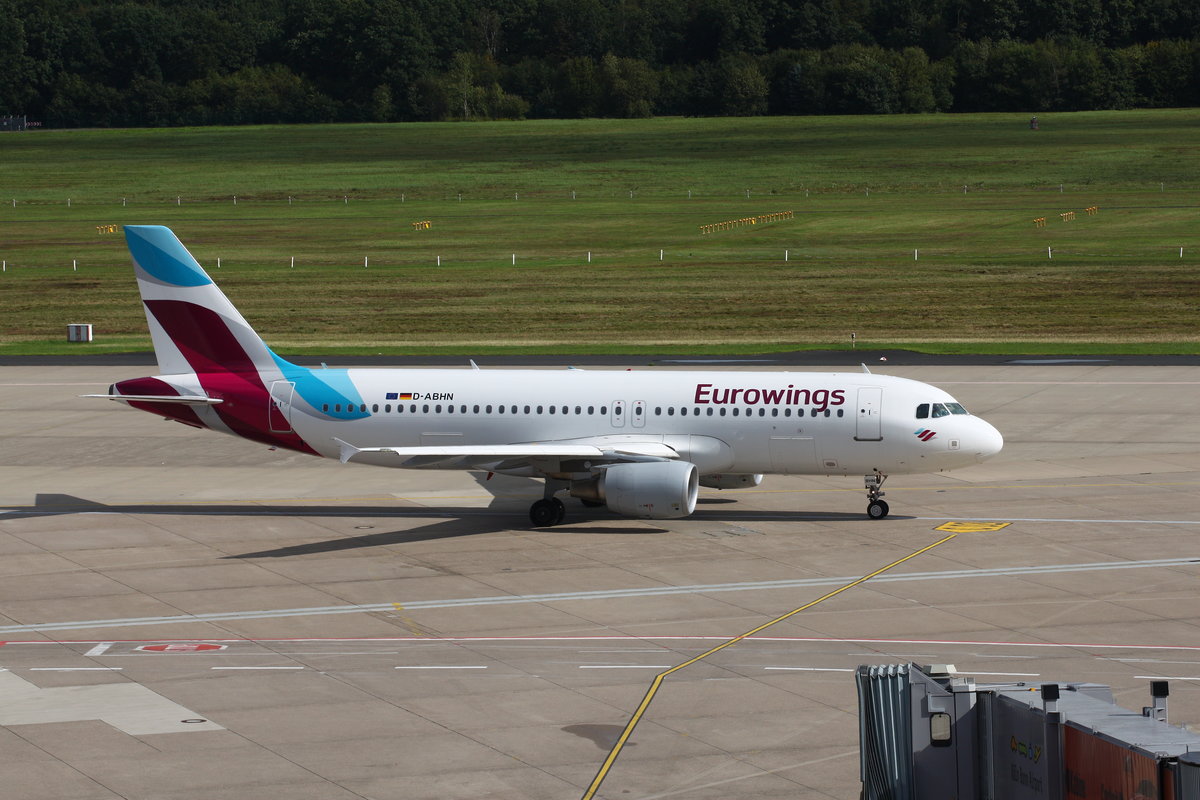 Eurowings, Airbus A320-214, D-ABHN. Köln-Bonn (CGN/EDDK) am 10.09.2017.